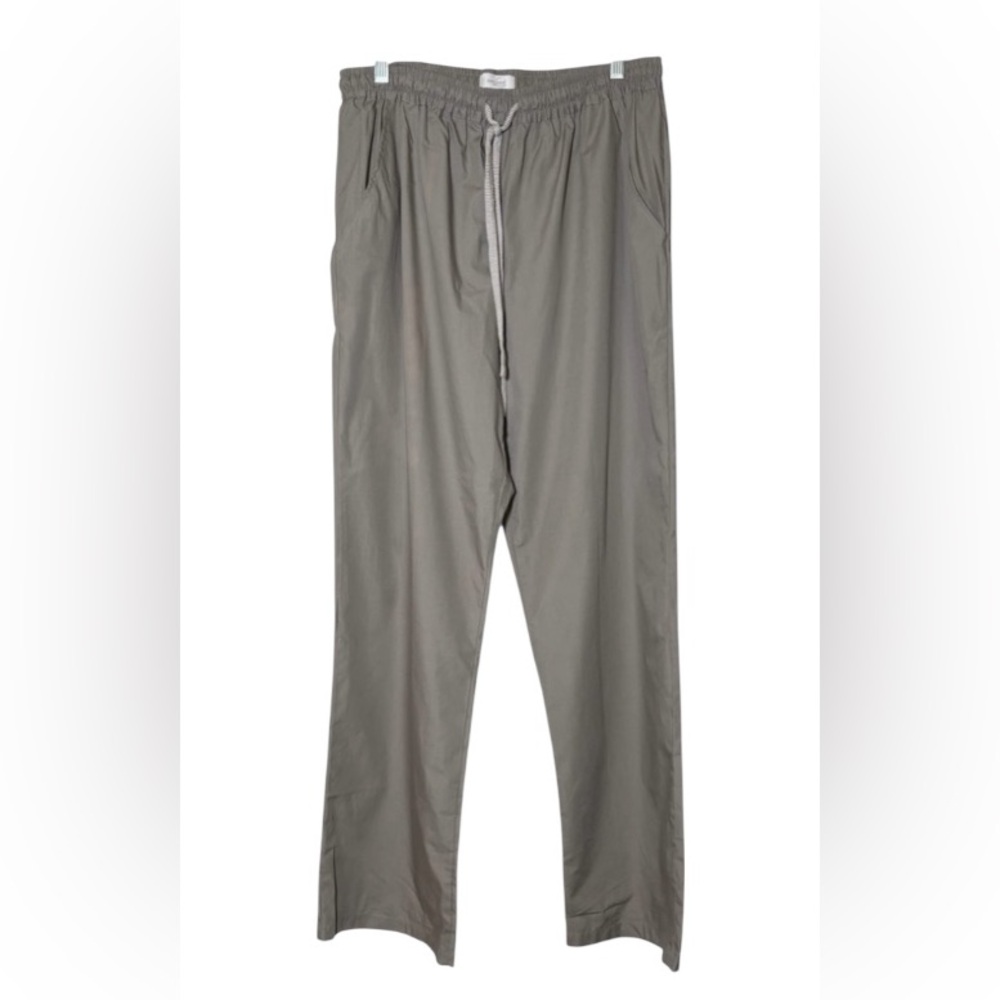 Van Laack Men's Gray Lounge Pants Elastic Waist Draw String L